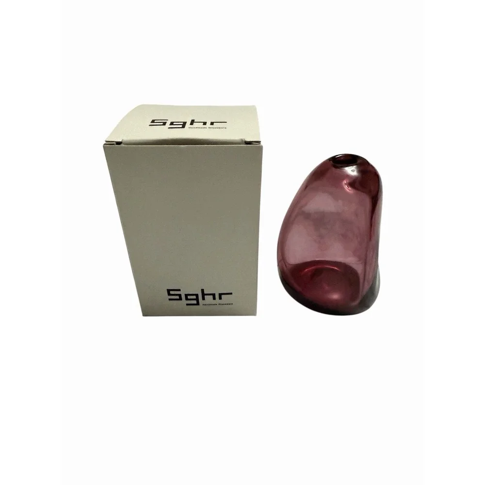 Sghr Sugahara Mini Biomorphic Blown Glass Bud Vase 3
